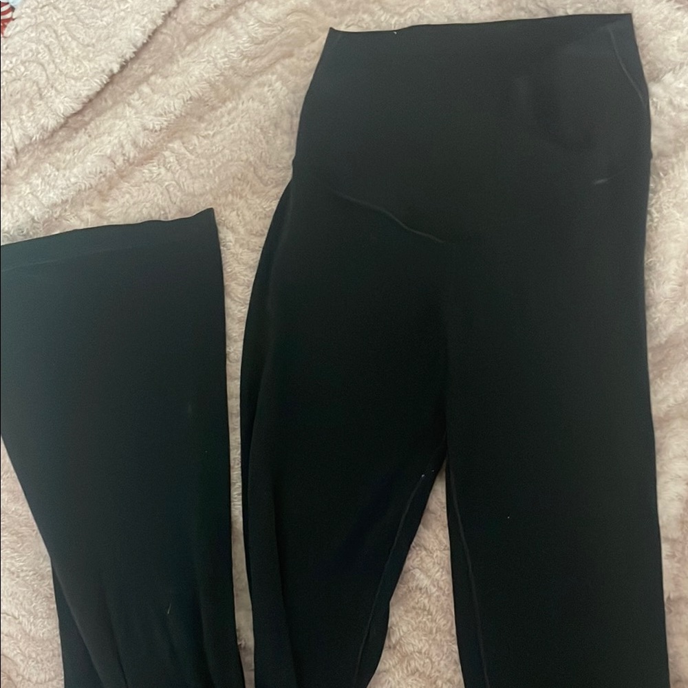 Aerie offline black flare leggings S extra long